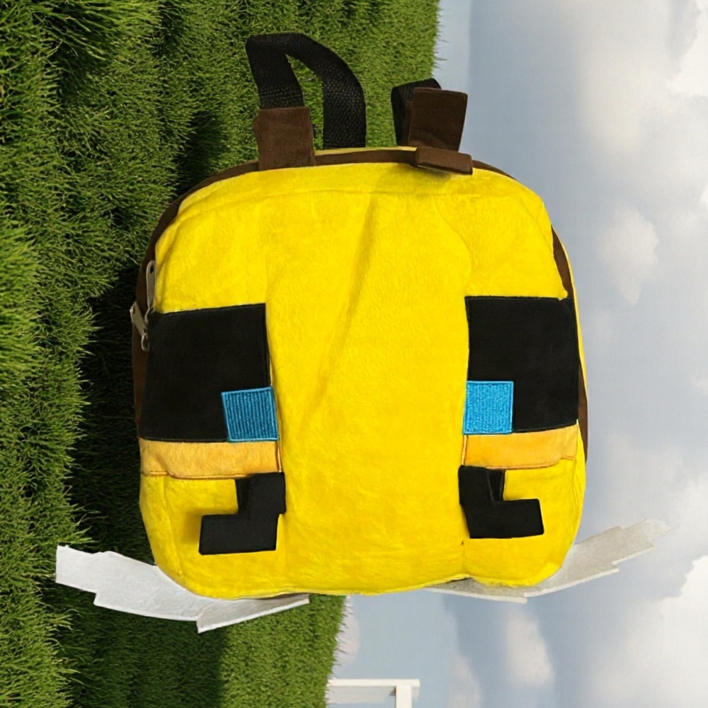 Minecraft Yellow Bee plush Bag